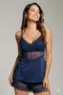 SHORTDOLL TOP S/BJ EM LIGANTE E RENDA