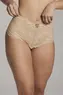 CALÇA ALTA EM COTTON E RENDA