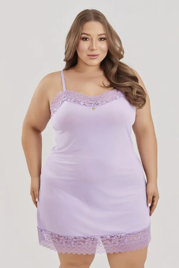 CAMISOLA S/ BJ PLUS SIZE EM LIGANETE