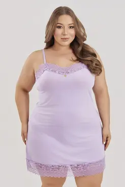 CAMISOLA S/ BJ PLUS SIZE EM LIGANETE