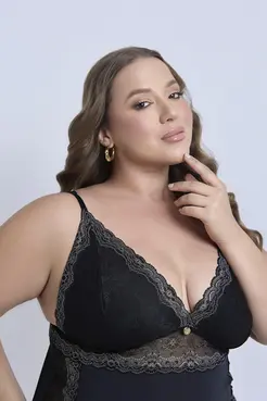 CAMISOLA PLUS SIZE RENDA LAT/LIGANETE