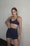 SHORT CANELADO C/BOLSO LATERAL