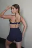 SHORT CANELADO C/BOLSO LATERAL