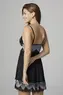 CAMISOLA S/BJ TOP RENDA BICOLOR E LIGANETE
