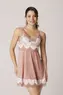 CAMISOLA S/BJ TOP RENDA BICOLOR E LIGANETE