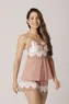 SHORTDOLL S/BJ TOP RENDA BICOLOR E LIGANETE