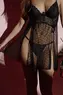 CAMISOLA S/BJ C/ARCO E FIO TULE E RENDA