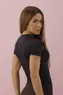 T-SHIRT SEMI CROPPED JUSTO EM MICROFIBRA