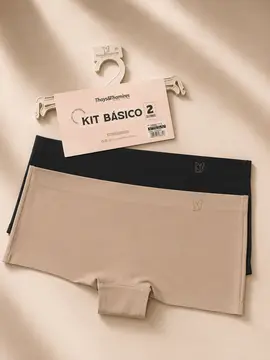 KIT 2 CALCINHA BOX NO MARK S/COSTURA MICROFIBRA