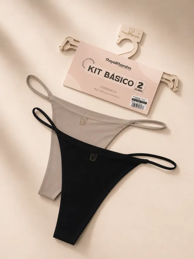 KIT 2 CALCINHA STRING FIO NO MARK S/COSTURA MICRO
